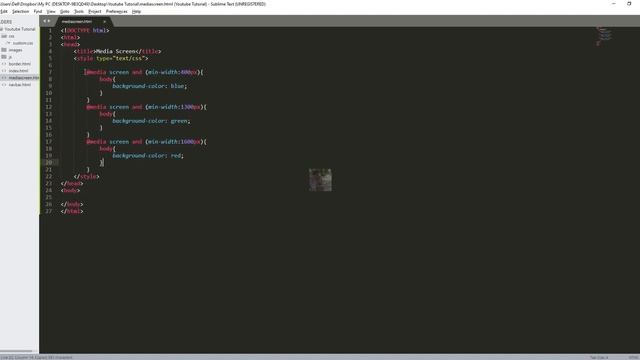 Using Media Screen CSS to make your own responsive style смотреть онлайн
