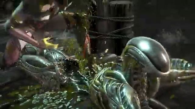 Mortal Kombat X - All Fatalities on Alien смотреть онлайн