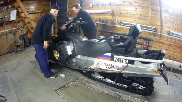 Установка датчика ЦИТД-5А на снежик. смотреть онлайн