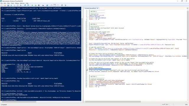 Query Azure AD (Connect-AzureAD) unattended with Azure App Registration certificate PFX смотреть онлайн