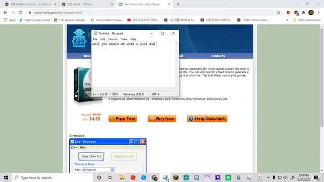 [PATCHED IN MOST GAMES] Key presser (noclip glitch) смотреть онлайн