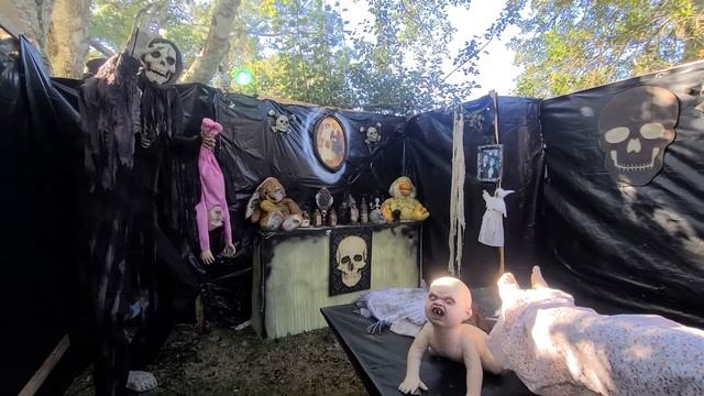 WALKER FRIGHT HOUSE home haunt 2020 DAYTIME WALKTHROUGH. PT 1 смотреть онлайн