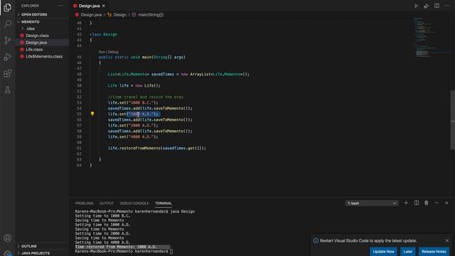MEMENTO DESIGN PATTERN смотреть онлайн