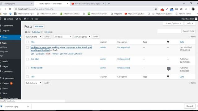 wordpress version 5.0 and conflict visual composer || not working visual composer смотреть онлайн