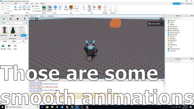 How to make a fireball in ROBLOX Studio! смотреть онлайн