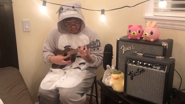 Ukulele Cover - Ponyo on the Cliff by the Sea (崖の上のポニョ) [kb] смотреть онлайн