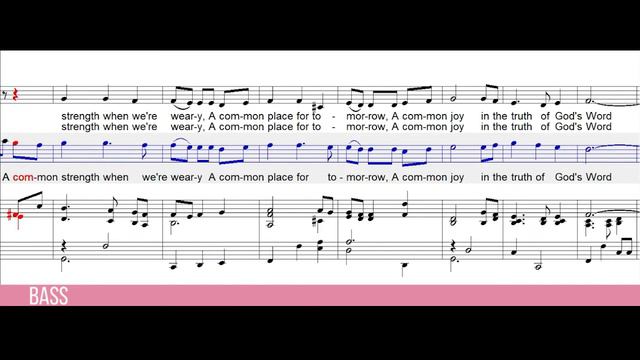 A Common Love (SATB Guide | Bass) смотреть онлайн