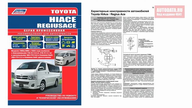 Руководство по ремонту Toyota Hiace, Regiusace с 2004 бензин, дизель смотреть онлайн