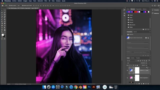 Photoshop Tutorial | Cómo Crear un Efecto Cyberpunk a tus Fotos | Cyberpunk Style Portrait смотреть онлайн