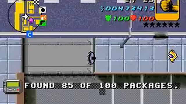GTA Advance Hidden Packages (70-100) (GBA) смотреть онлайн