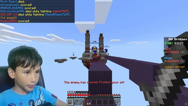 MINECRAFT PVP Block Wars Cubecraft Fun! смотреть онлайн