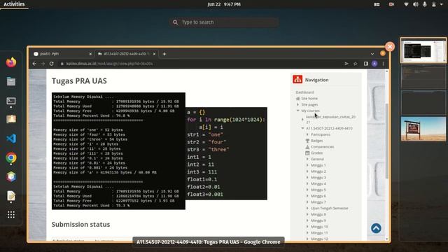 Tugas Pra Uas (membuat program menejemen memori sederhana dengan python) смотреть онлайн
