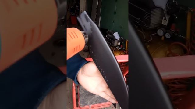 Покраска без краски строительным феном в черный матовый цвет. смотреть онлайн