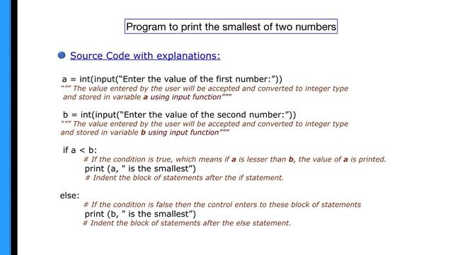 Program to find the Smallest of two numbers in Python | Learn Computer Programs смотреть онлайн