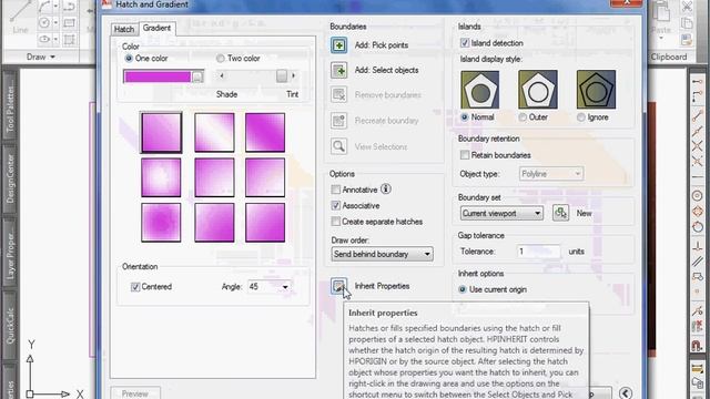 สอน Autocad 2010 [ตอนที่ 38] การระบายสีไล่ระดับ смотреть онлайн