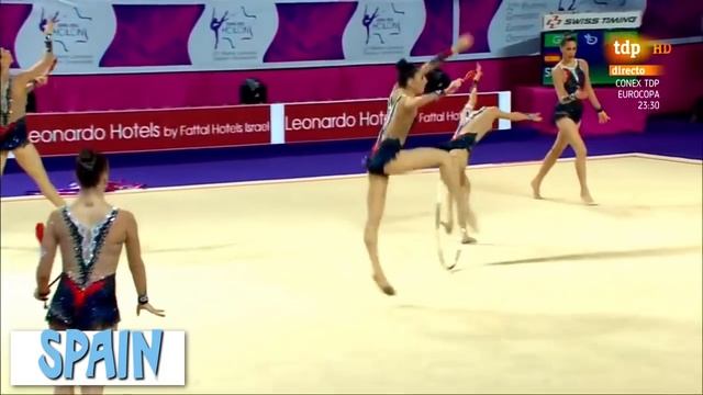ТОП 10 ЛУЧШИХ УПРАЖНЕНИЙ ОБРУЧИ БУЛАВЫ | TOP 10 BEST EXERCISES GROUP HOOPS + CLUBS смотреть онлайн
