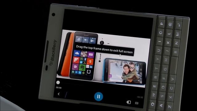 BlackBerry Passport used as a PC, DEMO. смотреть онлайн