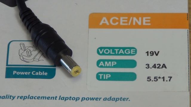 65W eMachines Laptop Charger (19V ~ 3.42A, 5.5 x 1.7mm DC Jack) смотреть онлайн