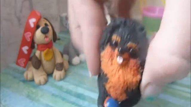 Статуэтки шпицев из пластики на заказ. смотреть онлайн