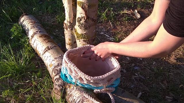Сумка Марианна из трикотажной пряжи смотреть онлайн