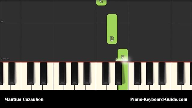 How To Play Twinkle Twinkle Little Star On Piano Easy Notes and Chords For Beginners Tutorial смотреть онлайн