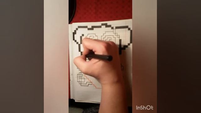 Собачка с сердцем из ВК по клеточкам (часть 1) смотреть онлайн