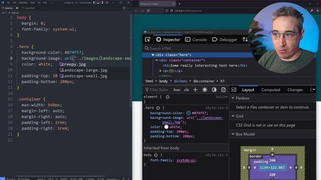Background images with HTML & CSS смотреть онлайн