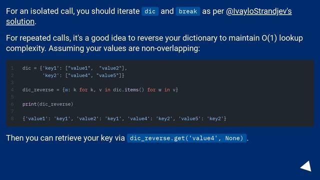 How to print the Key for particular value in python dictionary if more values are present for one k смотреть онлайн