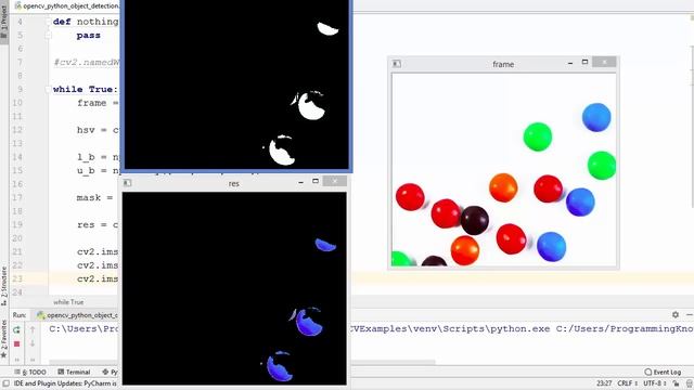 OpenCV Python Tutorial For Beginners 13 - Object Detection and Object Tracking Using HSV Color Spac смотреть онлайн