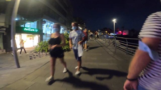 Puerto de la Cruz Tenerife 4k Night Walk September 2021 смотреть онлайн