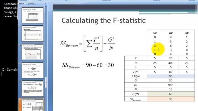 EDPS859 STATISTICAL METHOD - ANOVA: Sum of Square Between (SS between) смотреть онлайн