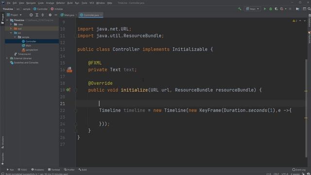 JavaFX and Scene Builder Course - IntelliJ #27: Updating text with a TimeLine смотреть онлайн