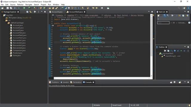 Ejemplo010: Java cómo programar - 10 edición - de Paul Deitel y Harvey Deitel смотреть онлайн