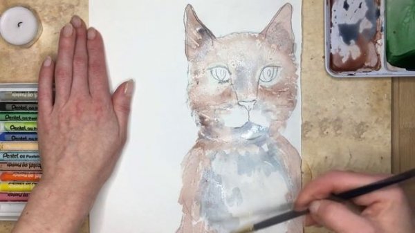 Рисуем вместе Портрет кота! В школе ArtStart