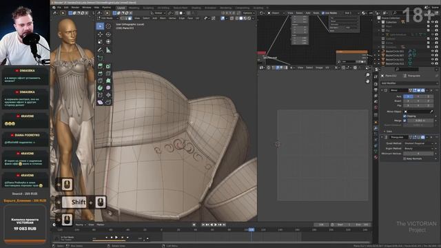 Текстуры и UV для корсета. Blender, Marmoset, Substance Designer #42 смотреть онлайн