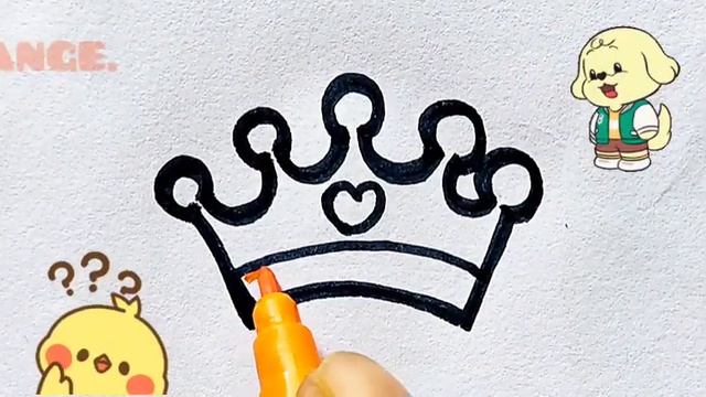 How to draw a crown? | Как нарисовать корону? | Toj qanday chiziladi? смотреть онлайн
