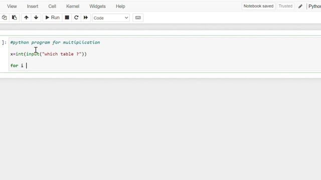 Multiplication table in python смотреть онлайн