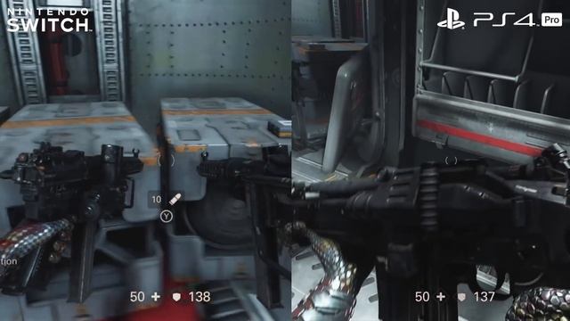 SWITCH vs. PS4 PRO GRAPHICS: Wolfenstein 2: The New Colossus смотреть онлайн