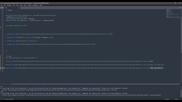 Code tool auto up ảnh lên pinterest bằng python selenium смотреть онлайн