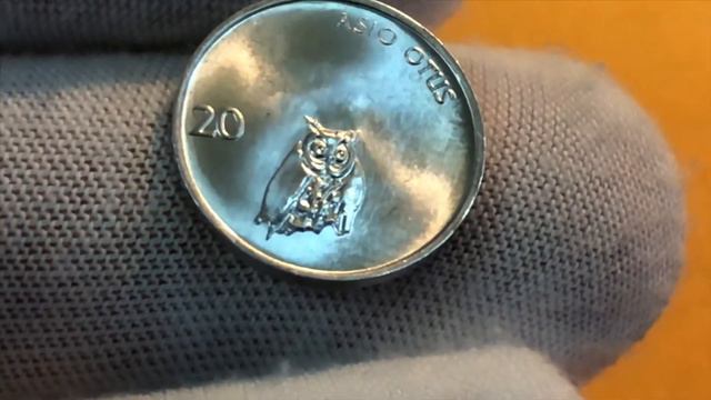 20 стотинов 1992 Словения Сова смотреть онлайн