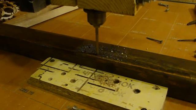 Сверление металла на самодельном ЧПУ. CNC Metal drilling смотреть онлайн