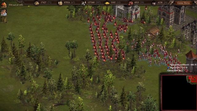Ep002. Cossacks 3. Austria vs England Battle. Resource Normal, Minerals Poor. 2x Speed. смотреть онлайн