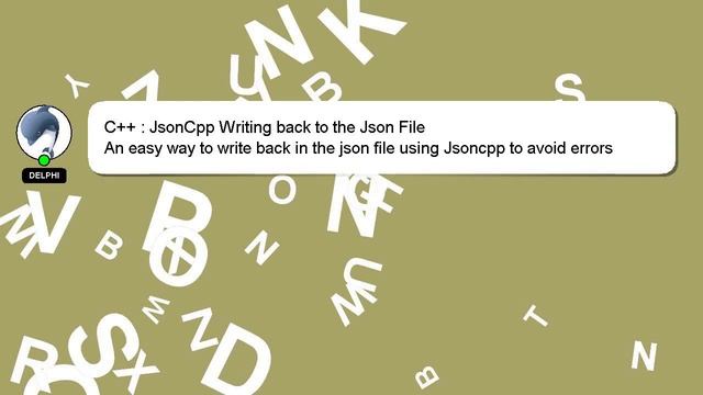 C++ : JsonCpp Writing back to the Json File смотреть онлайн