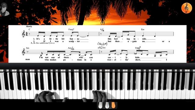 Your Song by Elton John - Easy piano tutorial - Key C - with leadsheet & 50% speed смотреть онлайн