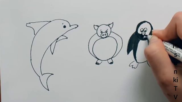 Превращаем цифры в разных животных 🦁.Легко и Просто