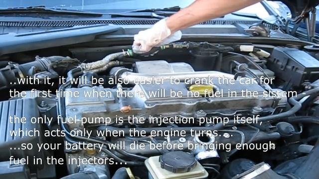Opel (Vauxal) Vectra 2.2 starting problem. Injector seals change. смотреть онлайн