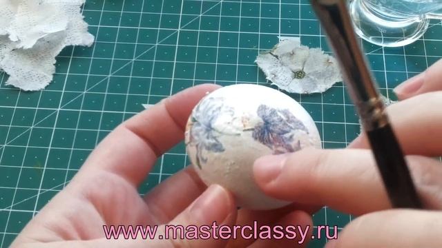 DIY. Easter egg's decoupage. Декупаж яйца к Пасхе: видео урок смотреть онлайн