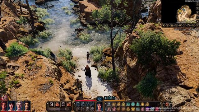 Baldurs Gate 3, Warlock Early Access playthrough; exploring second part of druid camp. смотреть онлайн