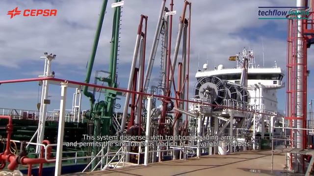Techflow Marine & CEPSA - Quay Reel System - Загрузка танкеров смотреть онлайн
