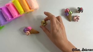 Как слепить сладости из воздушного пластилина: мороженое, пончик и капкейк